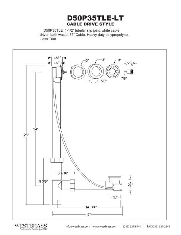 Tubular 35x22 Cable Drive Rough A82179