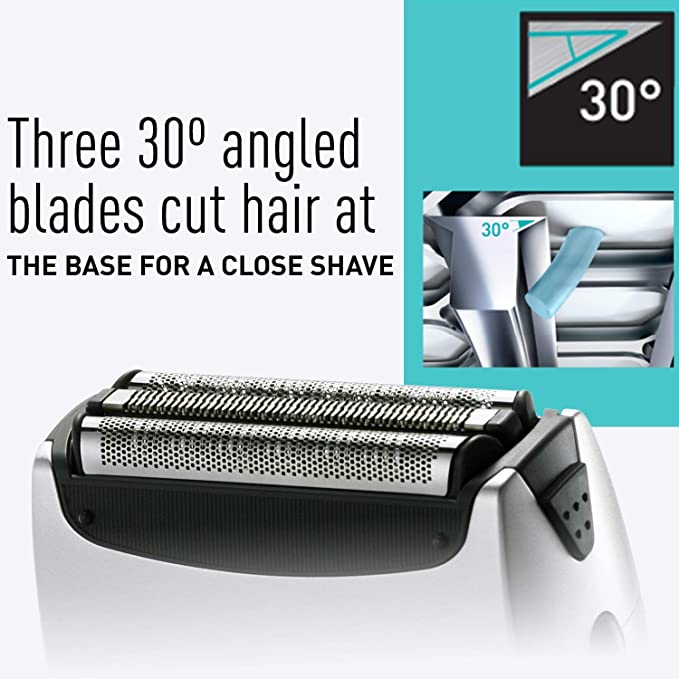 Rechargeable 3-Blade Wet/Dry Electric Shaver C580854
