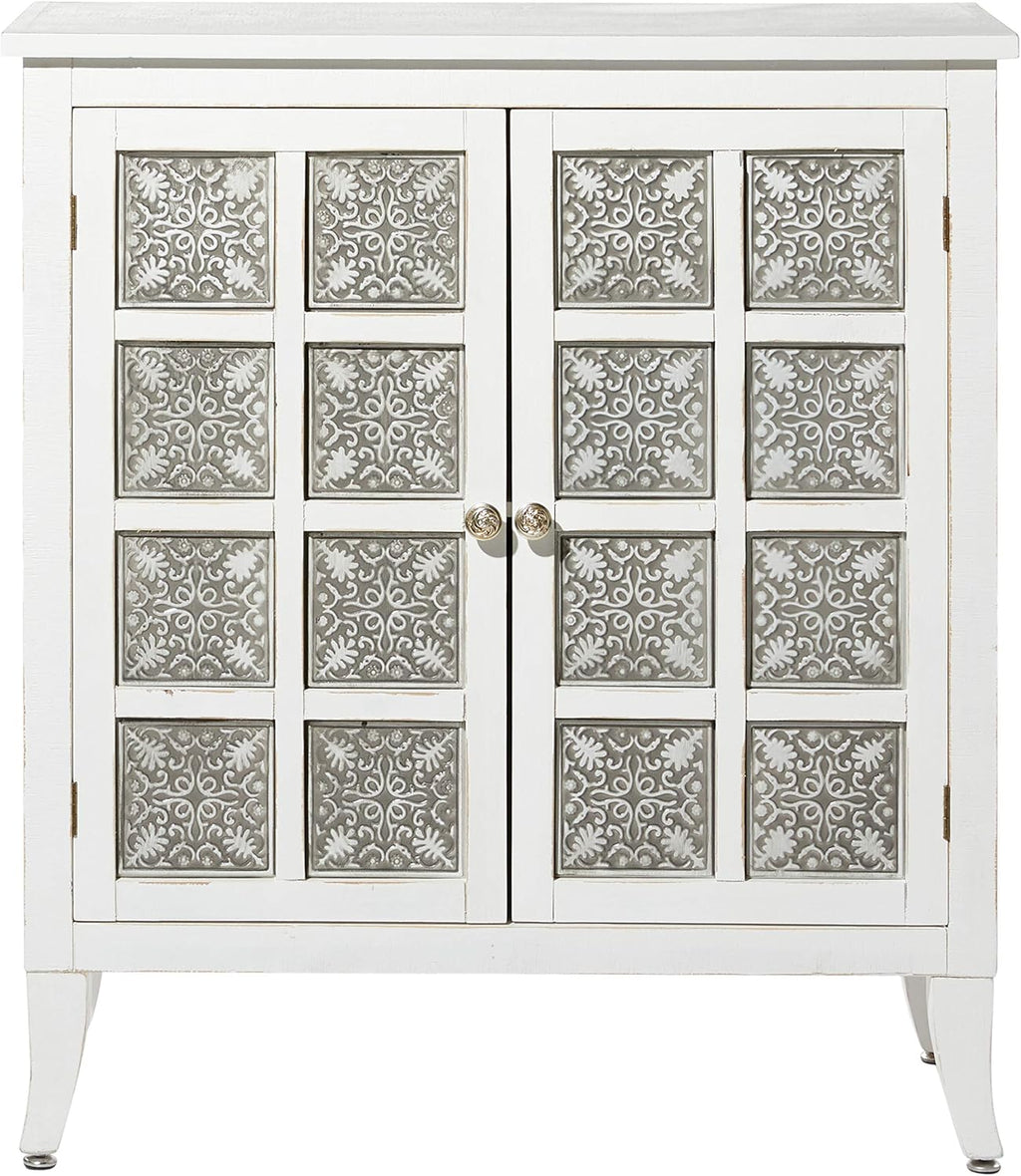 Modern Wood and Metal 2-Door Cabinet X64951