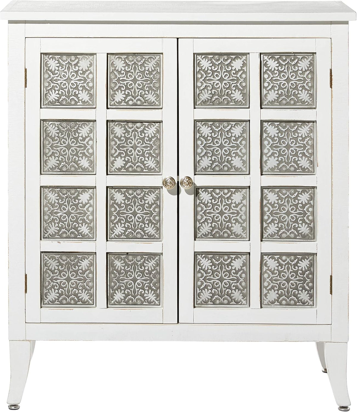 Modern Wood and Metal 2-Door Cabinet X64951