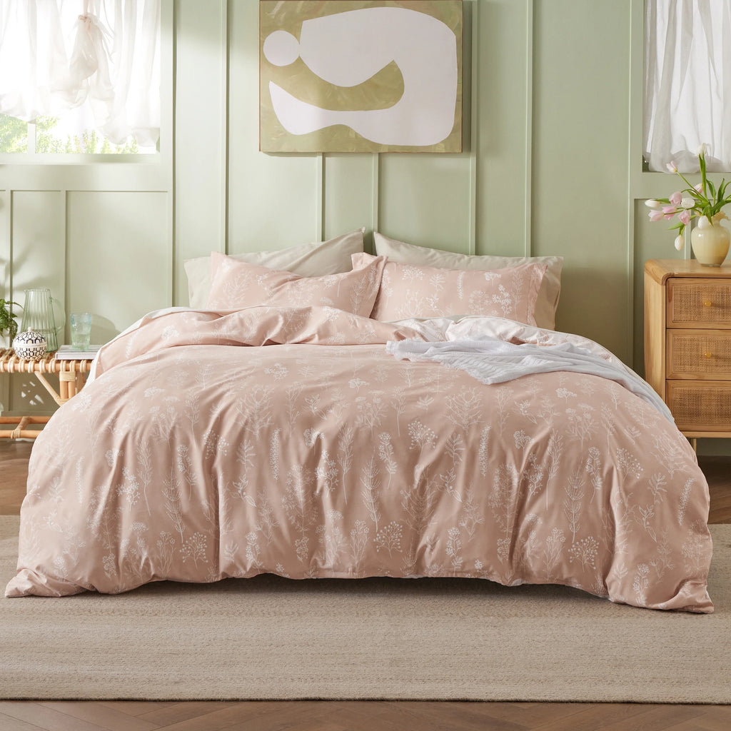 Sage Green Floral Queen Size Comforter Set J91147