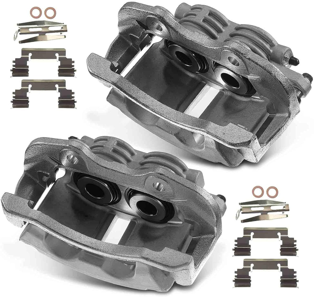 Disc Brake Caliper Assembly with Bracket Rear Left and Right Side 2-PC Set G5874