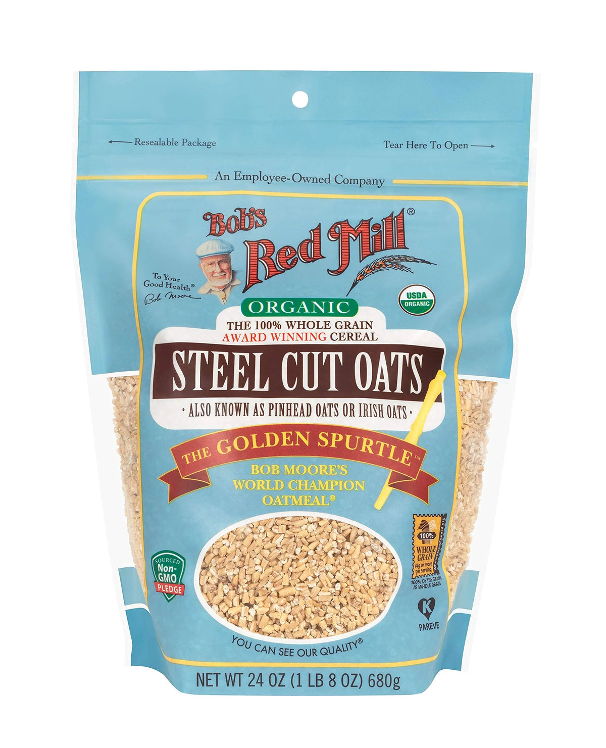 Organic Steel Cut Oats 24 Oz 2 Pk A7178