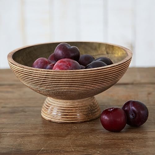 Wooden Mango Wood Serving Bowl H4865