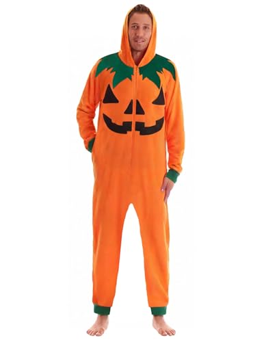 Unisex Skeleton Pumpkin Hooded Onesie N159