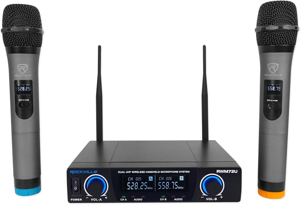 Quad Wireless UHF Handheld/Headset Microphone System 20 Channel Y6722