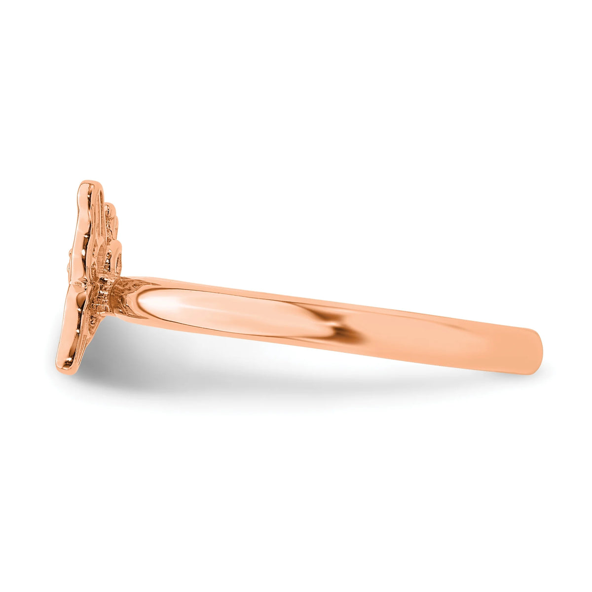 Pink-Plated Butterfly Ring W4345
