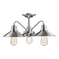 Brushed Nickel 3-Light Semi Flush Mount A270291