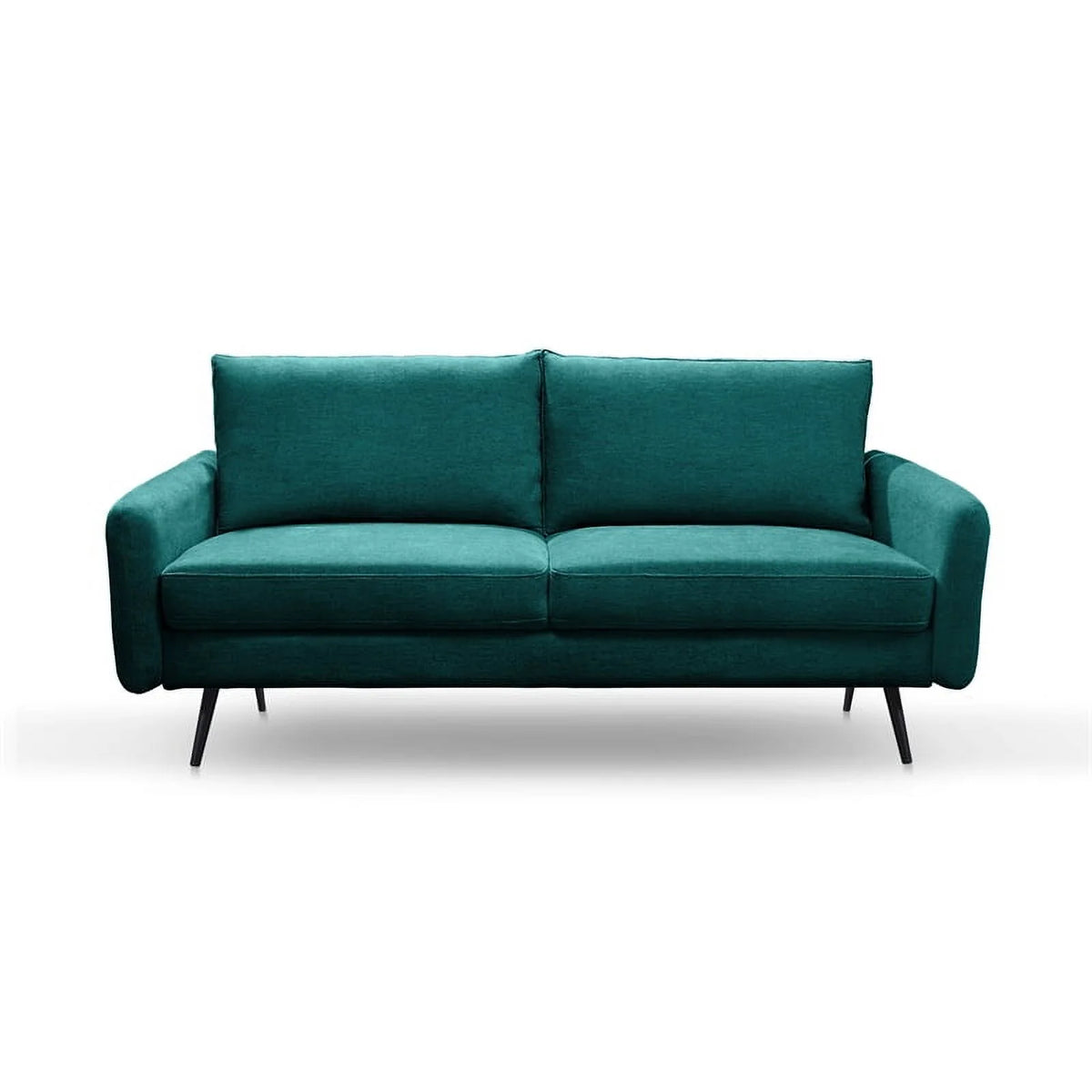 Teal Blue Fabric Sofa W114