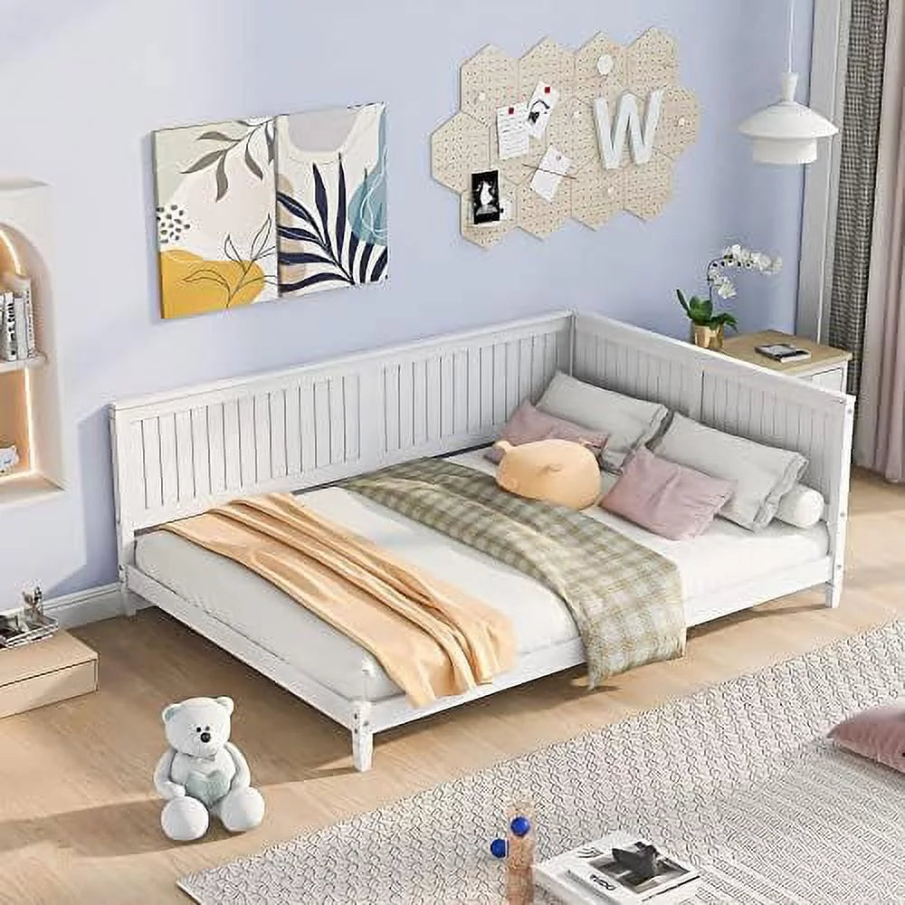 Full Size White Wood Daybed M58617