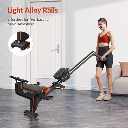 Magnetic Water Rowing Machine with 16 Levels Resistance, 350 LB Weight Capacity L20501