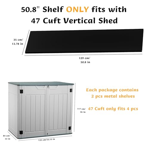 White 60 Cuft Plastic Outdoor Storage Shed E630833