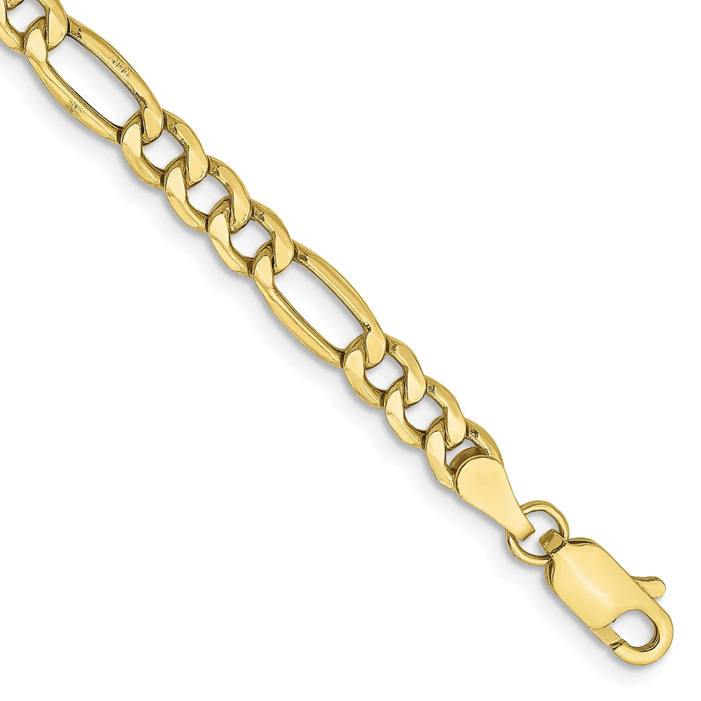 10K Yellow Gold Figaro Chain Anklet Q393