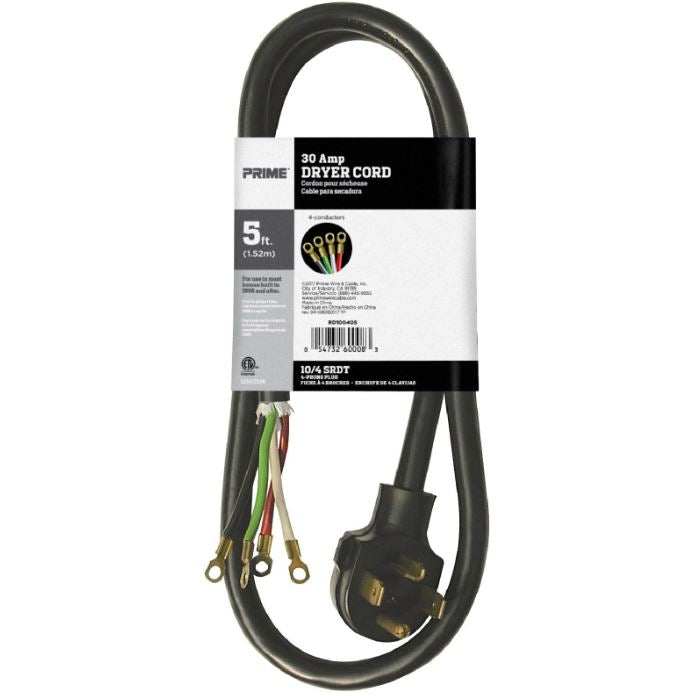 Black 4-Wire Dryer Cord L378266