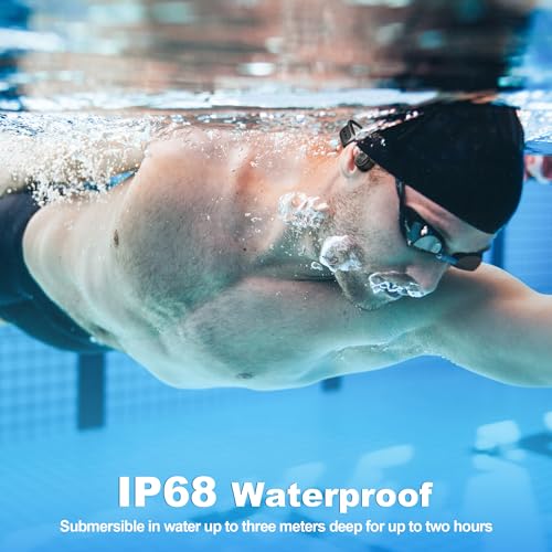 Bone Conduction Open-Ear Bluetooth Headphones with 32GB MP3 IP68 Waterproof U40131