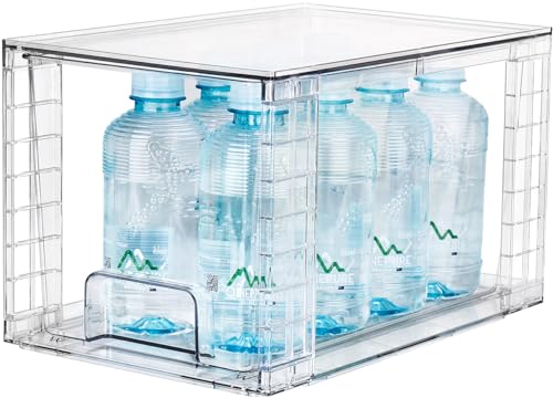 Clear Stackable Kitchen Storage Drawers with Handles D37079