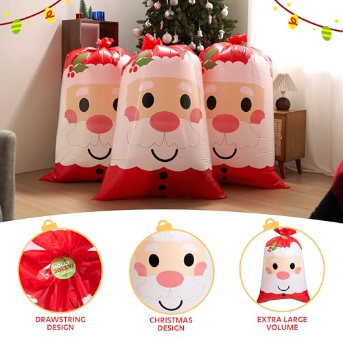 3 Pcs Christmas Gift Bags with Gift Tag M264
