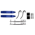 Blue Hell Hound 7 1/4 inch Snowmobile Skis with 10 inch Round Bars Kit I324230