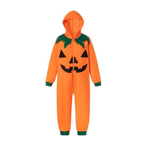 Unisex Skeleton Pumpkin Hooded Onesie N159