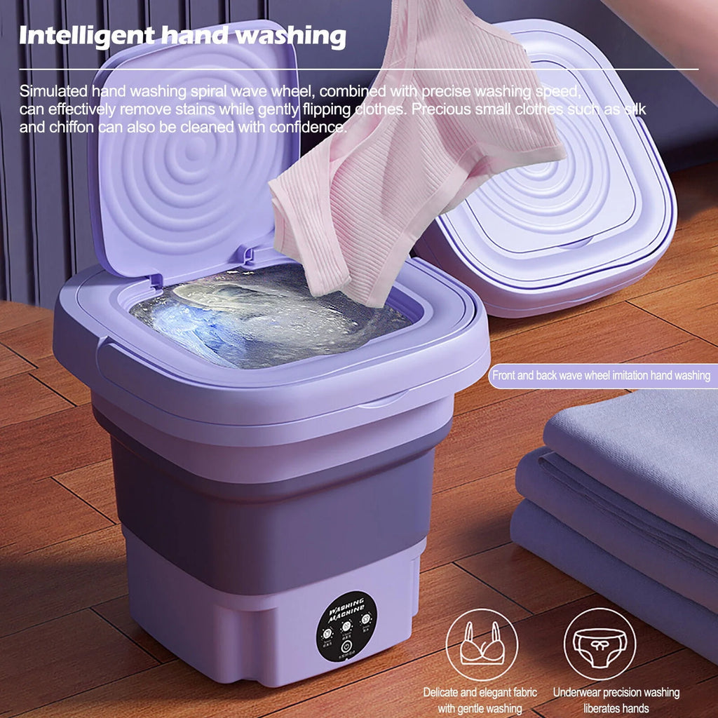 8L Portable Mini Washing Machine with Spin Dryer M311