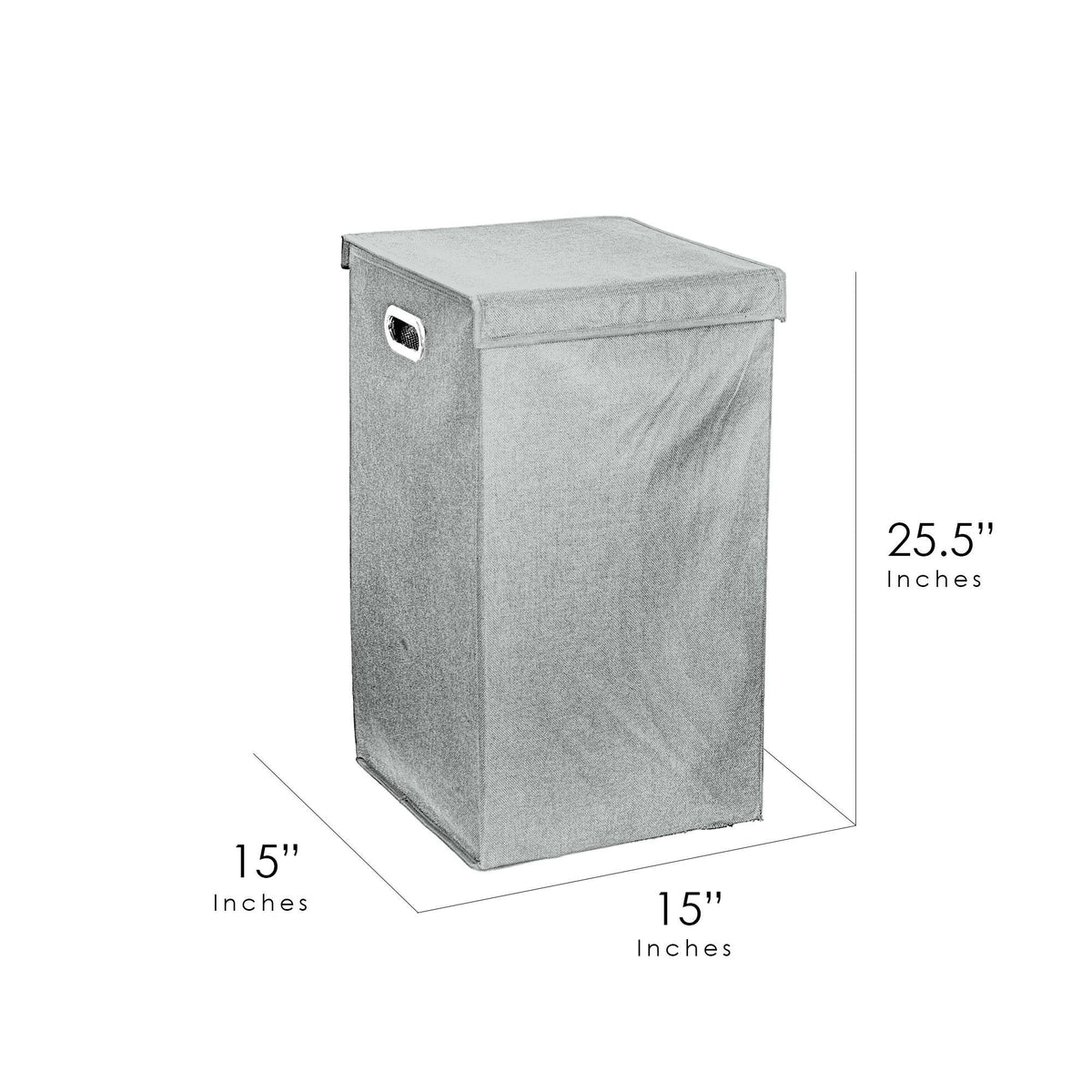 Grey Collapsible Laundry Hamper L759