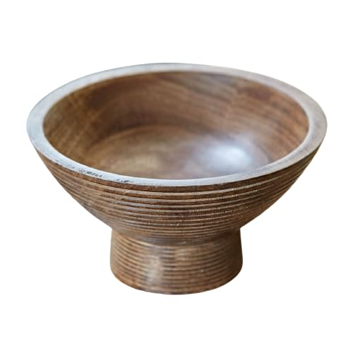 Wooden Mango Wood Serving Bowl H4865