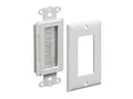 White 1-Gang Cable Entry Device with Wall Plate 10-Pack R87824