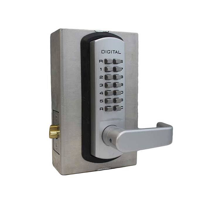 Jet Black Marine Grade Mechanical Keyless Lever Lock O19456