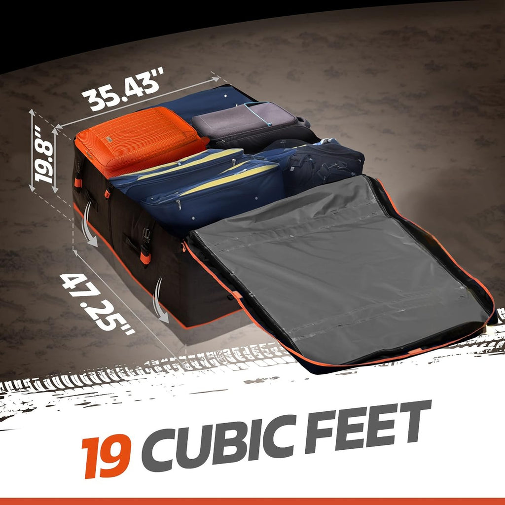 19 Cubic Feet Waterproof Car Roof Bag & Rooftop Cargo Carrier R47564