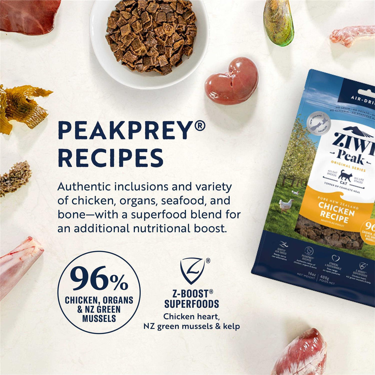 Air-Dried Cat Food Chicken E131