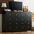 White 10 Drawer Wood Dresser S773110
