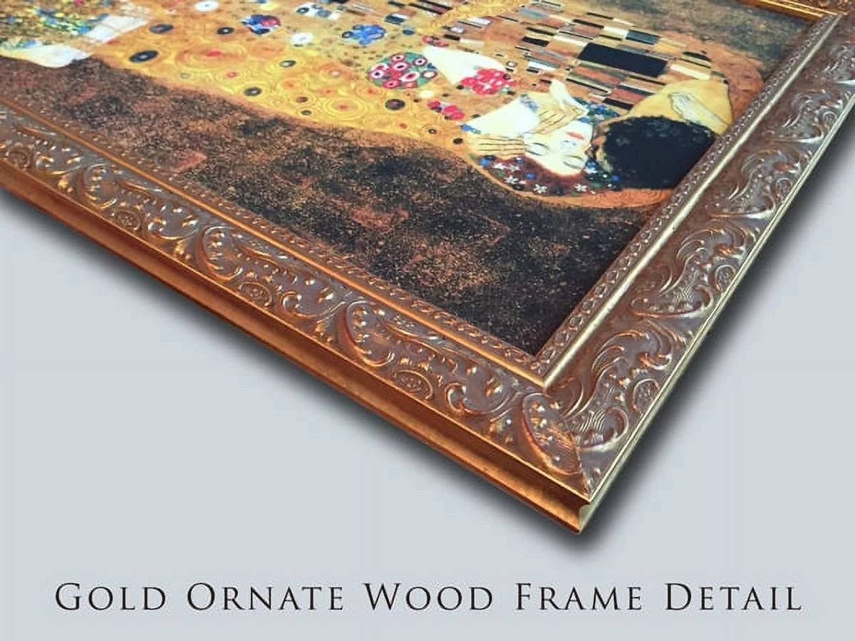 Gold Ornate Wood Framed Canvas Art 24x18 Q138