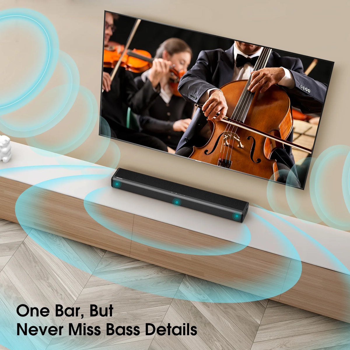 2.1 Channel Sound Bar with Built-in Subwoofer Q974946