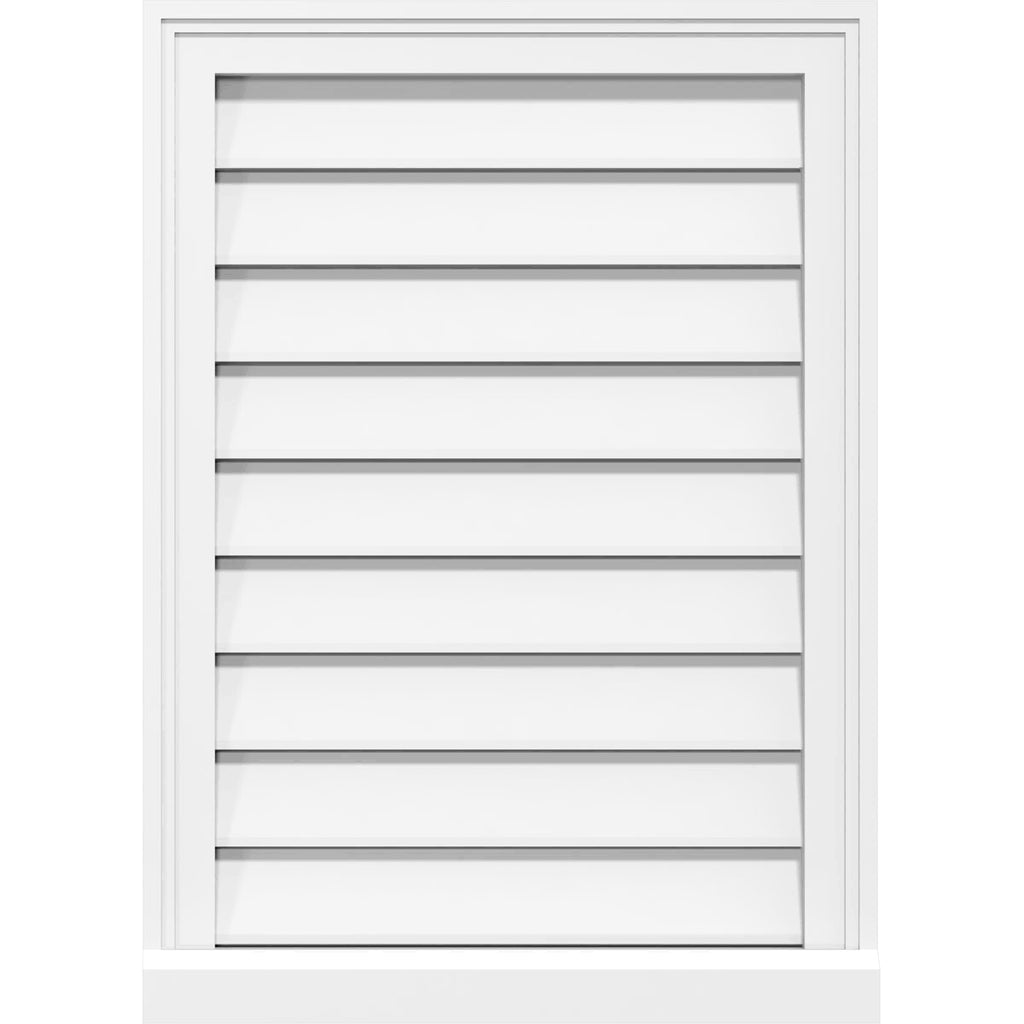 Vertical Surface Mount PVC Gable Vent T6183