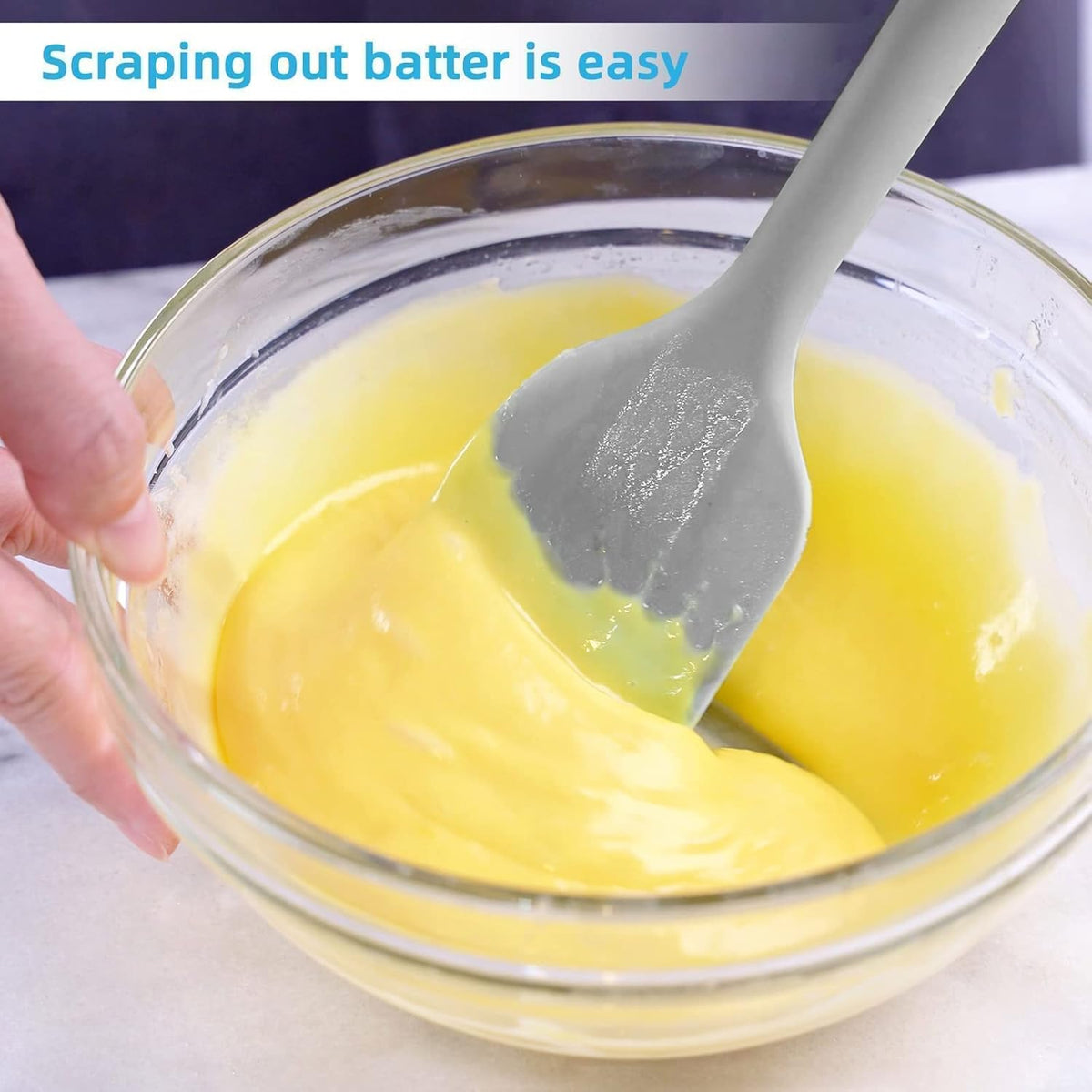 Stainless Steel Electric Milk Frother with Silicone Spatula, Pack of 2 B7354