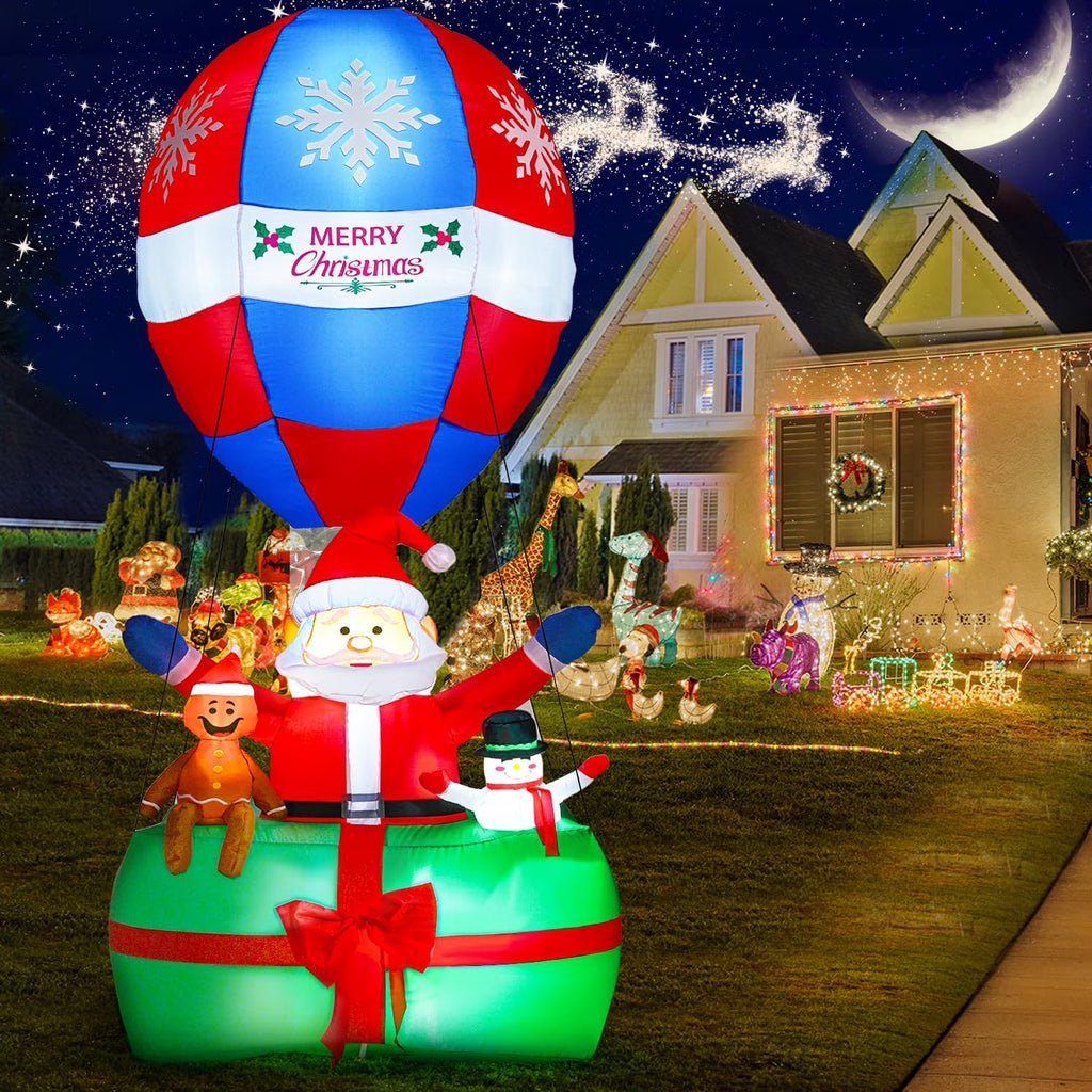 LED Lighted Santa Christmas Inflatables Yard Decoration Z5450
