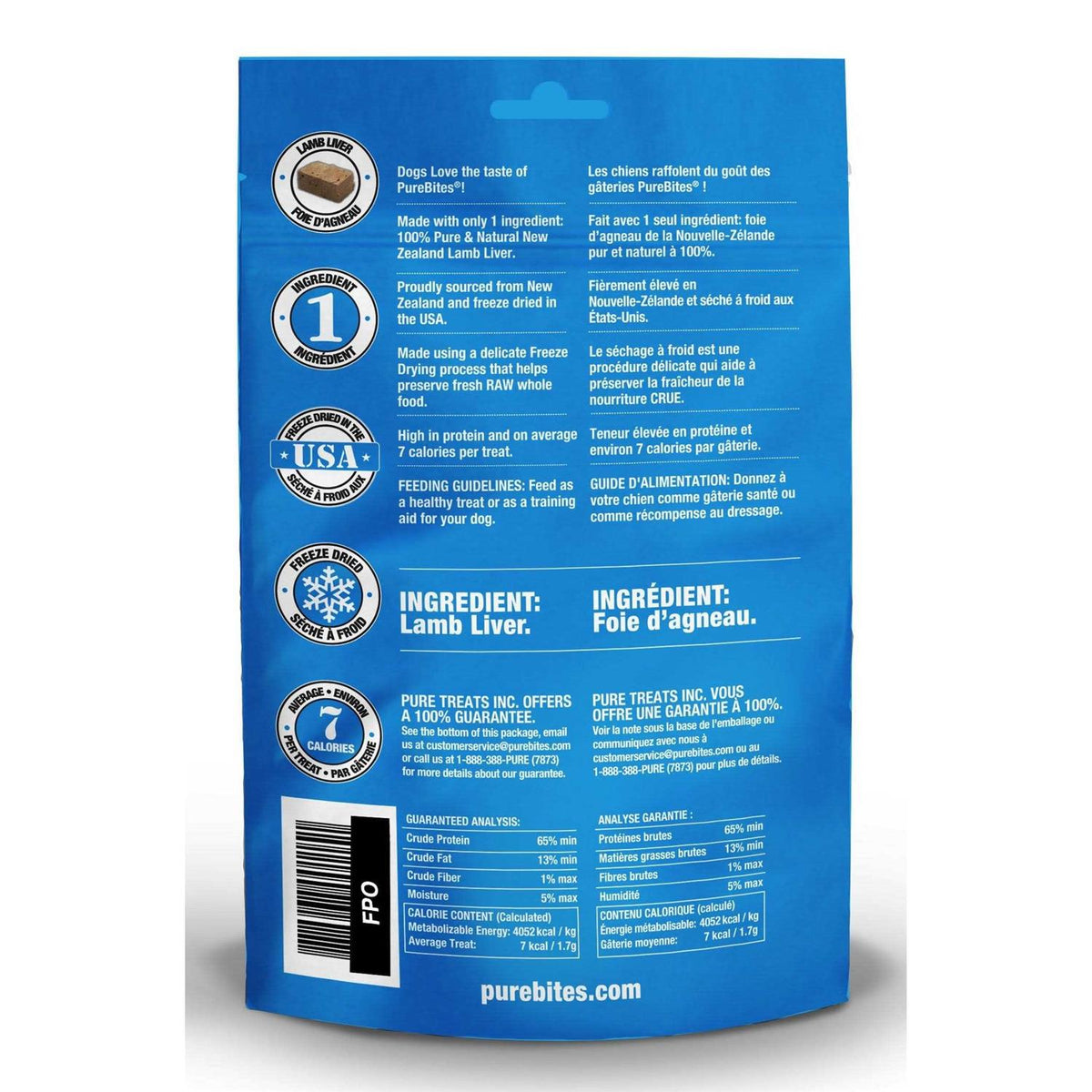 Freeze Dried Lamb Dog Treats O44968