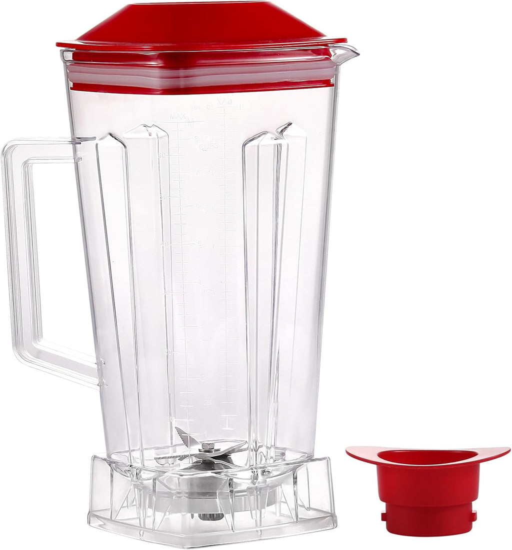 64 OZ Blender Pitcher with Red Lid D705888
