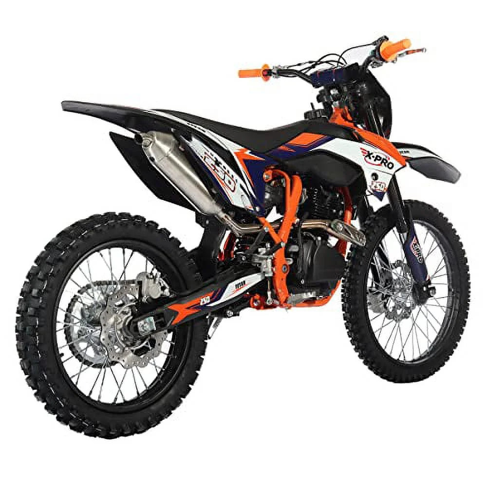 250cc Gas Pit Dirt Bike, 5-Speed Manual Transmission, Electric/Kick Start H543