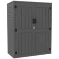 White 60 Cuft Plastic Outdoor Storage Shed E630833
