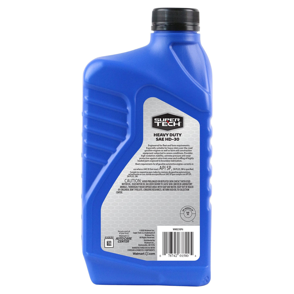 Conventional SAE HD-30 Motor Oil, 1 Quart R583