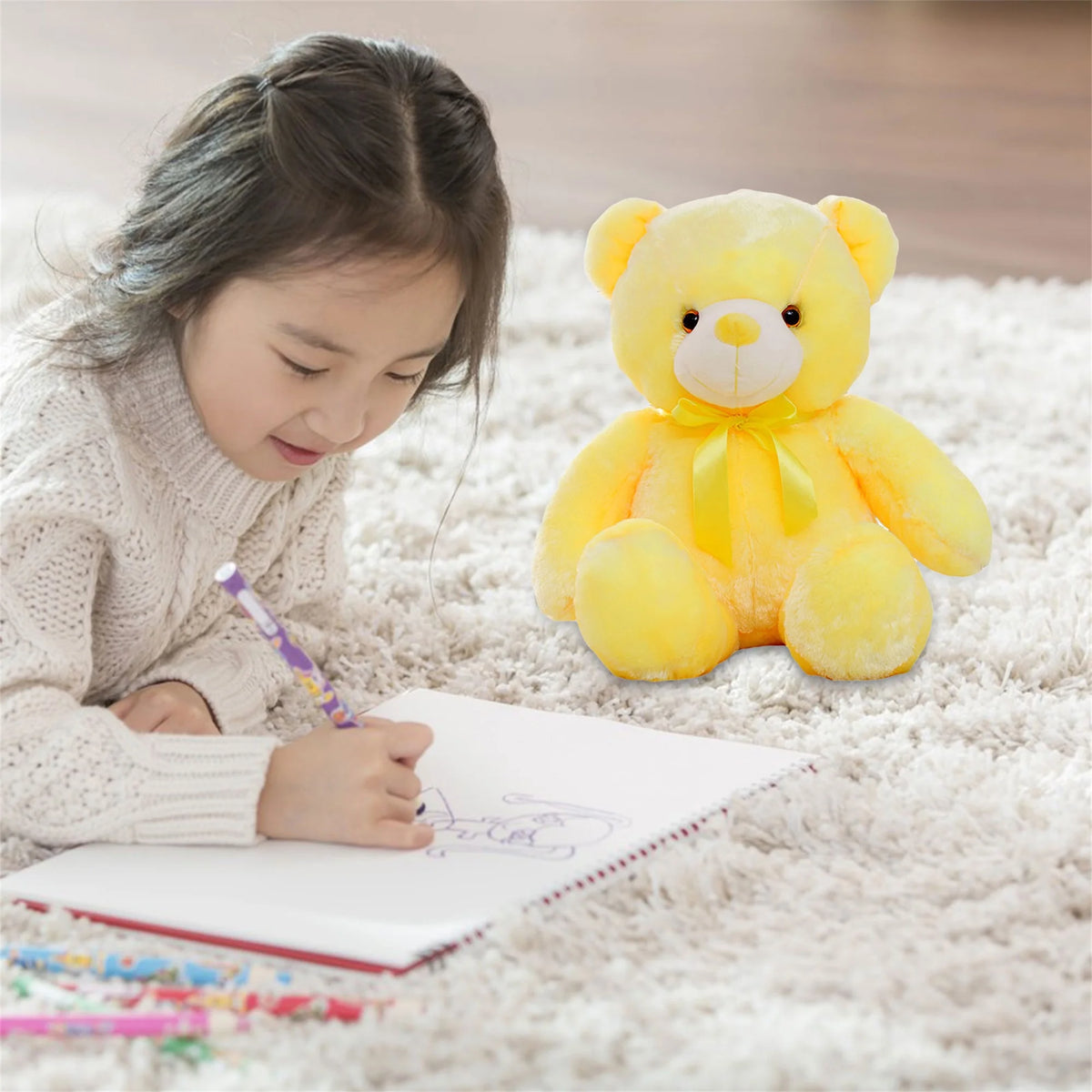 Colorful Glowing LED Teddy Bear Plush Toy F85641