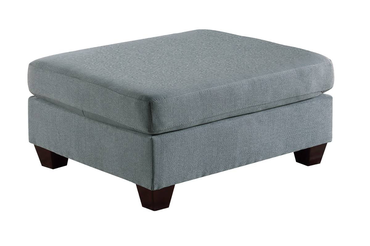 6 Pcs Gray Linen Like Fabric U-Shaped Sectional Sofa Set D104