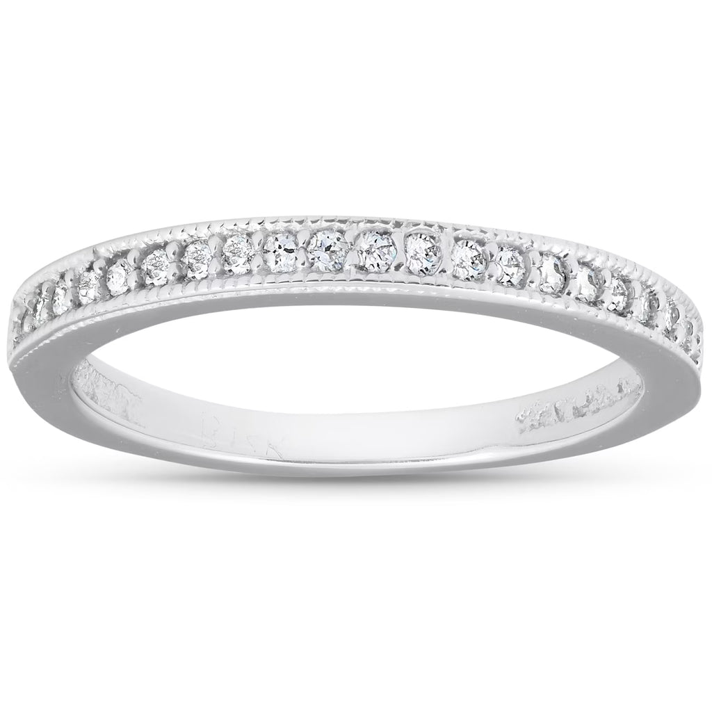 1/8ct Diamond Ring 14K White Gold V4222