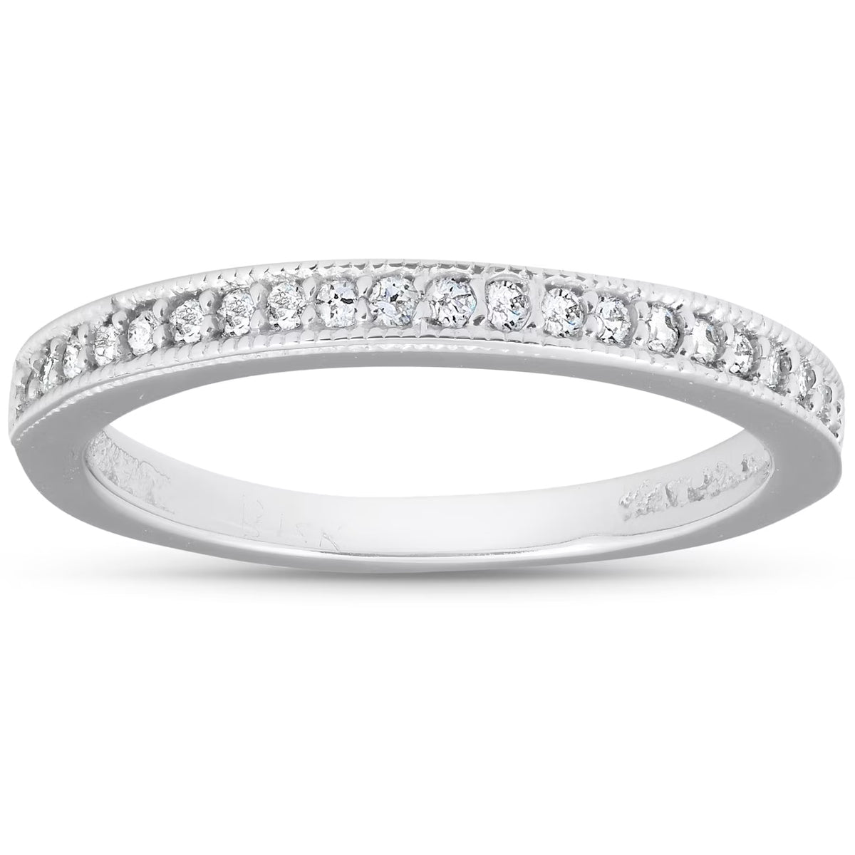 1/8ct Diamond Ring 14K White Gold V4222