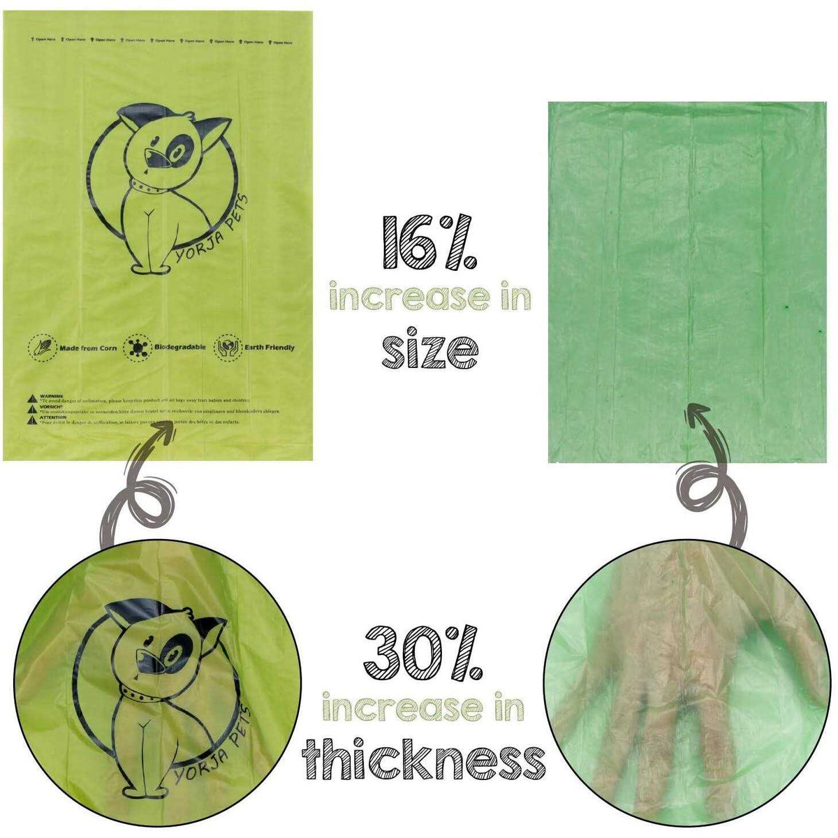 Dog Poop Bags 100% Leak Proof Extra Thick F500