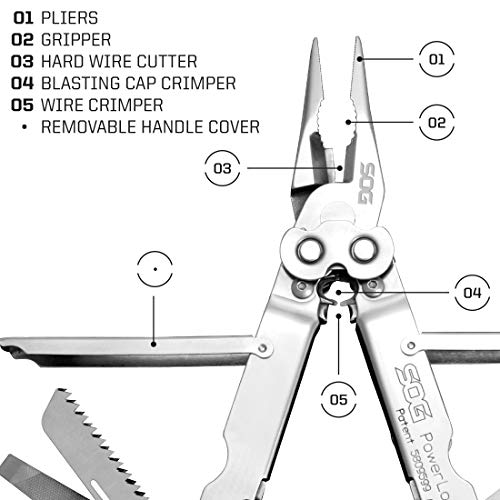 Black 420 Stainless Steel Multi-Tool with 18 Tools H2898