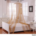 Gold Round Sheer Bed Canopy U765