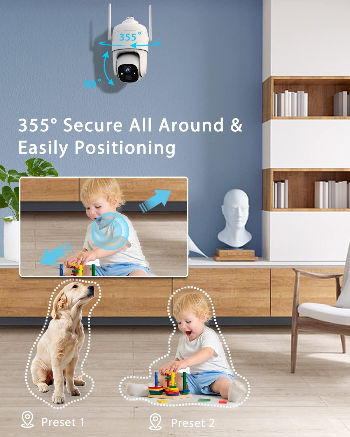 Battery Powered Wireless Outdoor Security Camera U15173