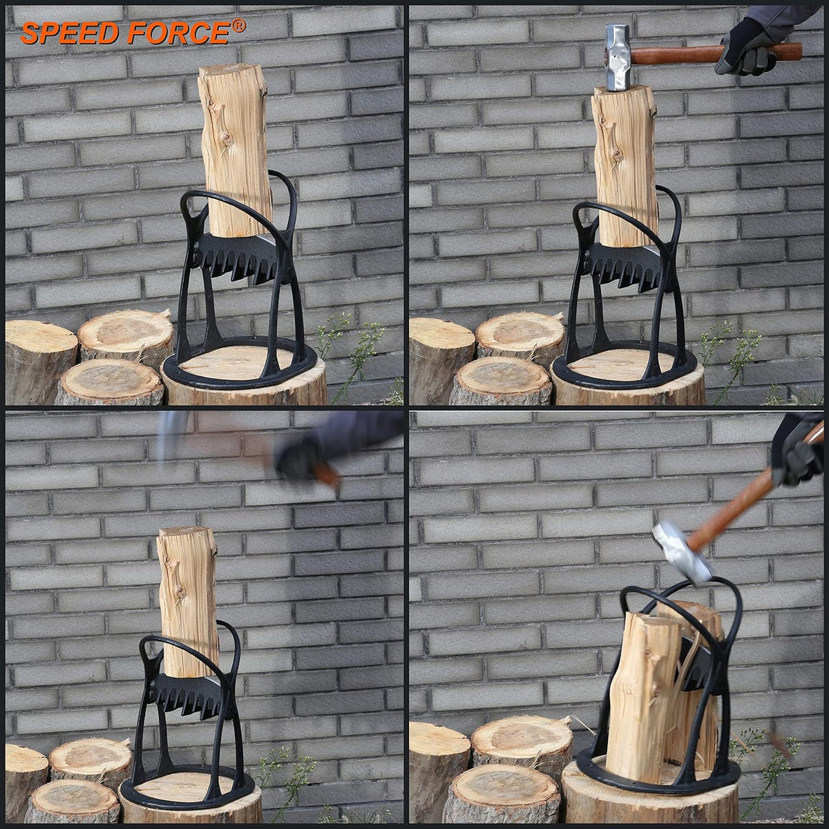 Kindling Splitter Log Splitter Cast Steel E963514